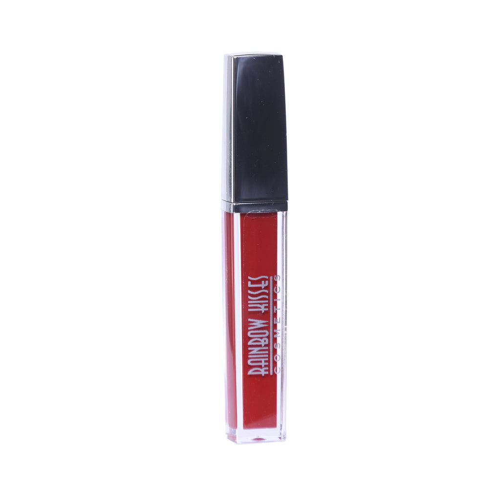 SCARLET KISS, liquid Matte Lipstick,Rainbow Kisses Cosmetics, bold, highly pigmented , gluten free, paraben free